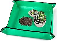 Vista 1 de Tapete de trasplante para plantas de interior, bandeja para macetas gruesa e impermeable de 19.7 x 19.7 pulgadas, tapete plegable portátil