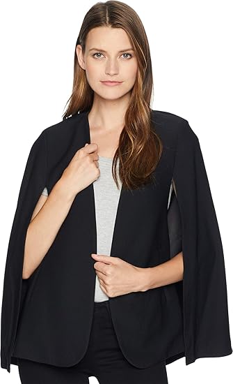 crepe cape jacket