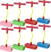 Vista 1 de Wettarn 8 piezas de espuma Pogo Jumper Promote Grow Tall Pogo Stick de espuma de palo de salto seguro y divertido para adolescentes, niños y niñas