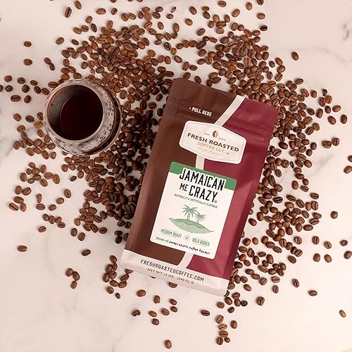 Miniatura 4 de Fresh Roasted Coffee, Jamaican Me Crazy - Café saborizado, 2 libras (32 onzas), tostado medio, Kosher, molido