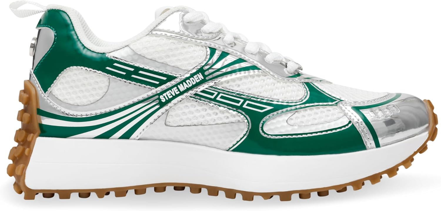 [スティーブマデン] CAUSEWAY デザインソールスニーカー グリーン 24.5