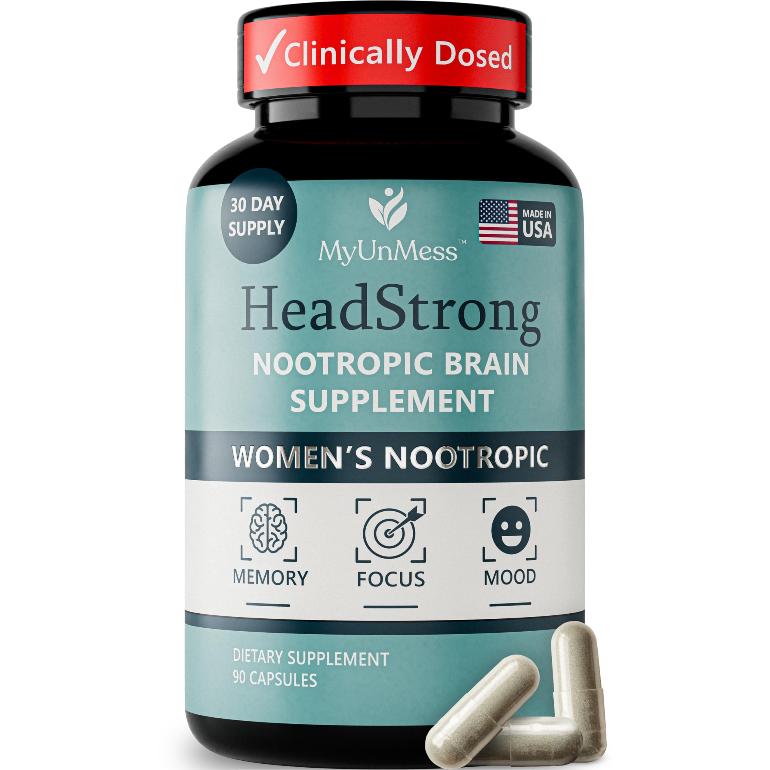 HeadStrong Nootropic Brain Supplement for Women