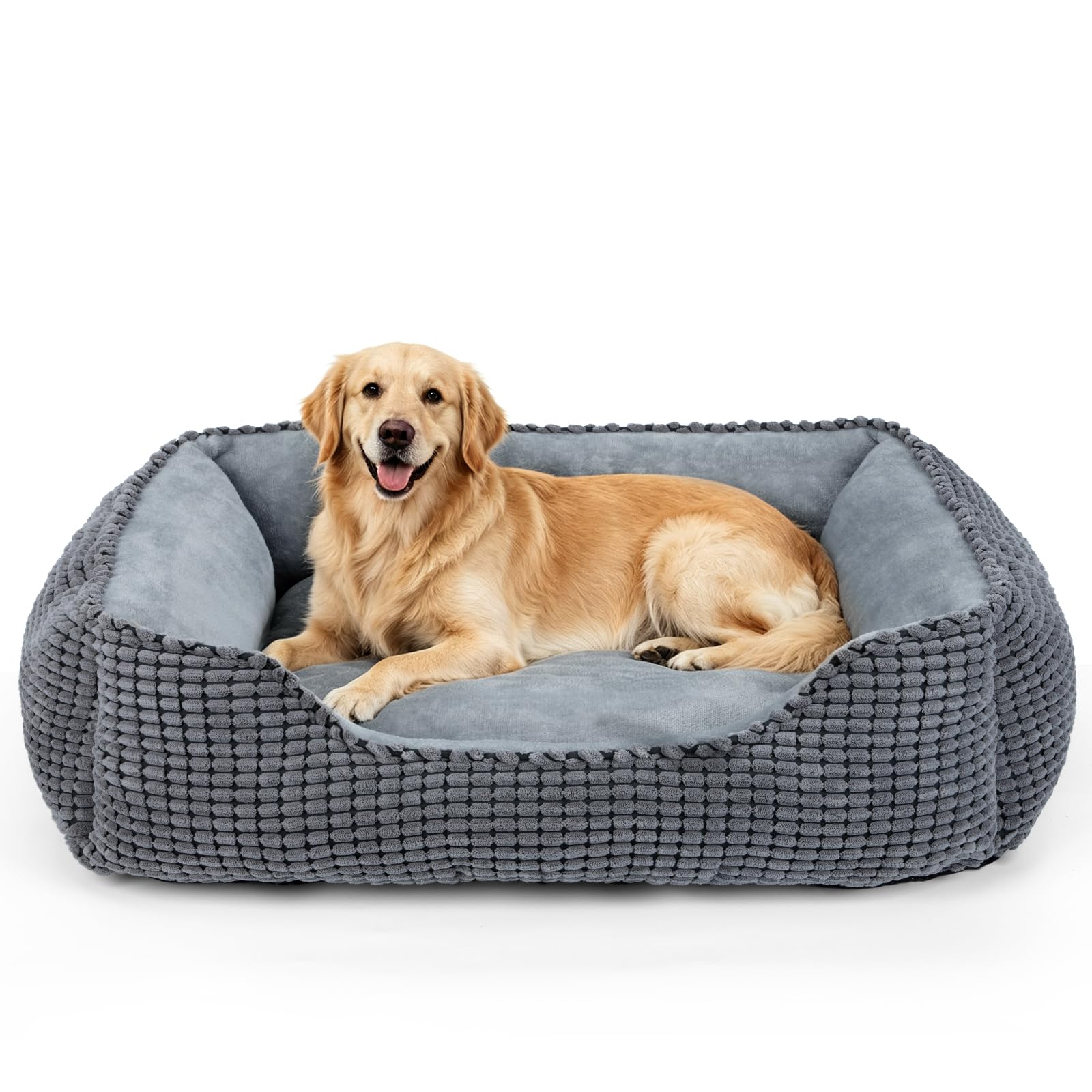 JOEJOY Cuccia Cane Interno Taglia Grande, Cuccia per Cani Lavabile, Cuscino per Cani Morbido Confortevole Letto Cane, 89x63x23cm