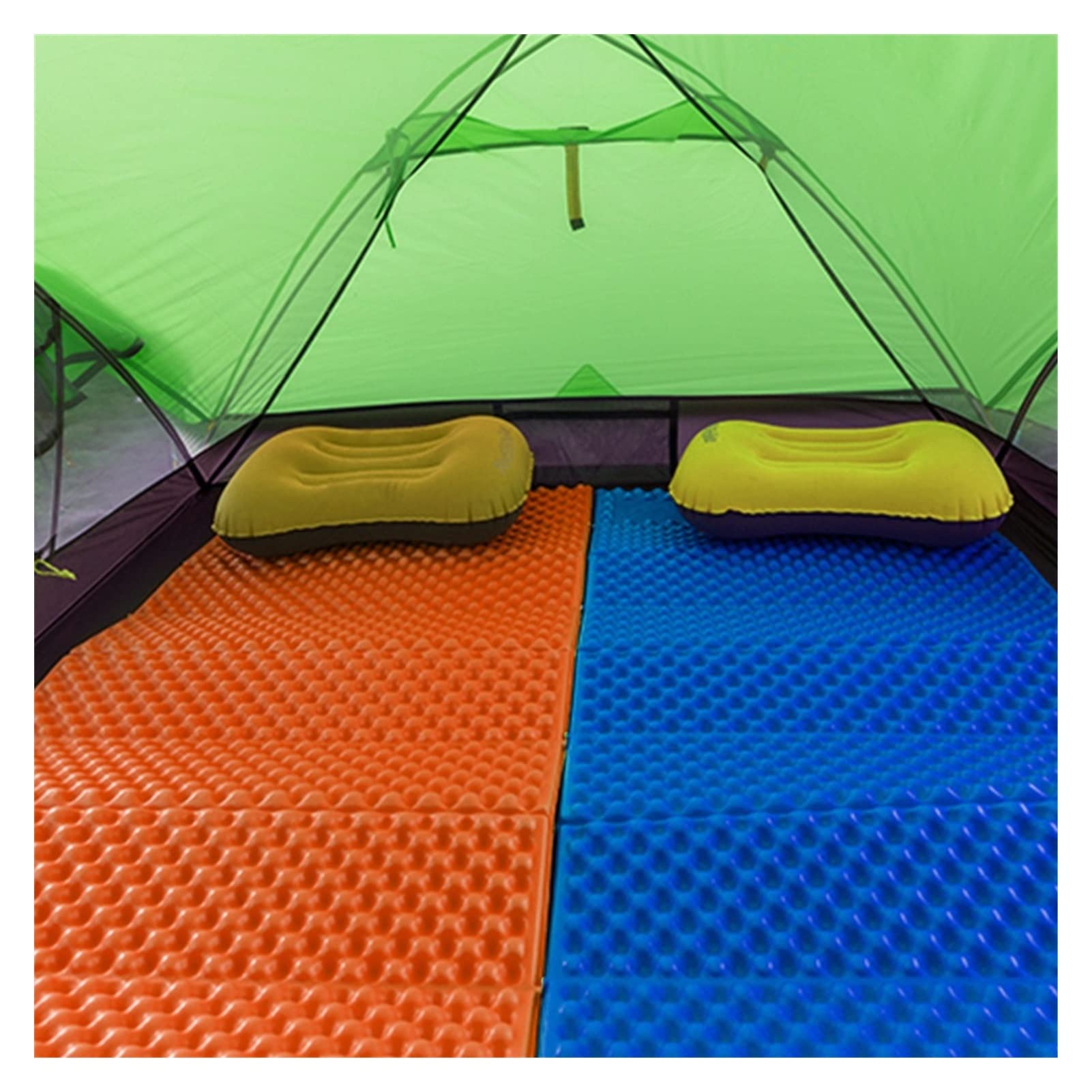 Colchón De Camping Alemán al aire libre Almohadilla de dormir Portátil Picnic Picnic Holded Matter Fastry Equipment Equipment Manta Impermeable Humisture a prueba de humedad Colchón De Espuma Para Cam