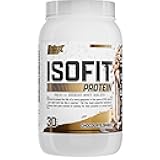 IsoFit Chocolate Whey Isolate Protein Powder 100% Whey Protein Isolate | Muscle Recovery, Naturally High EAAs | Fast Absorbing, Easy Digestion | (Chocolate Shake 2lbs 30 Servings)