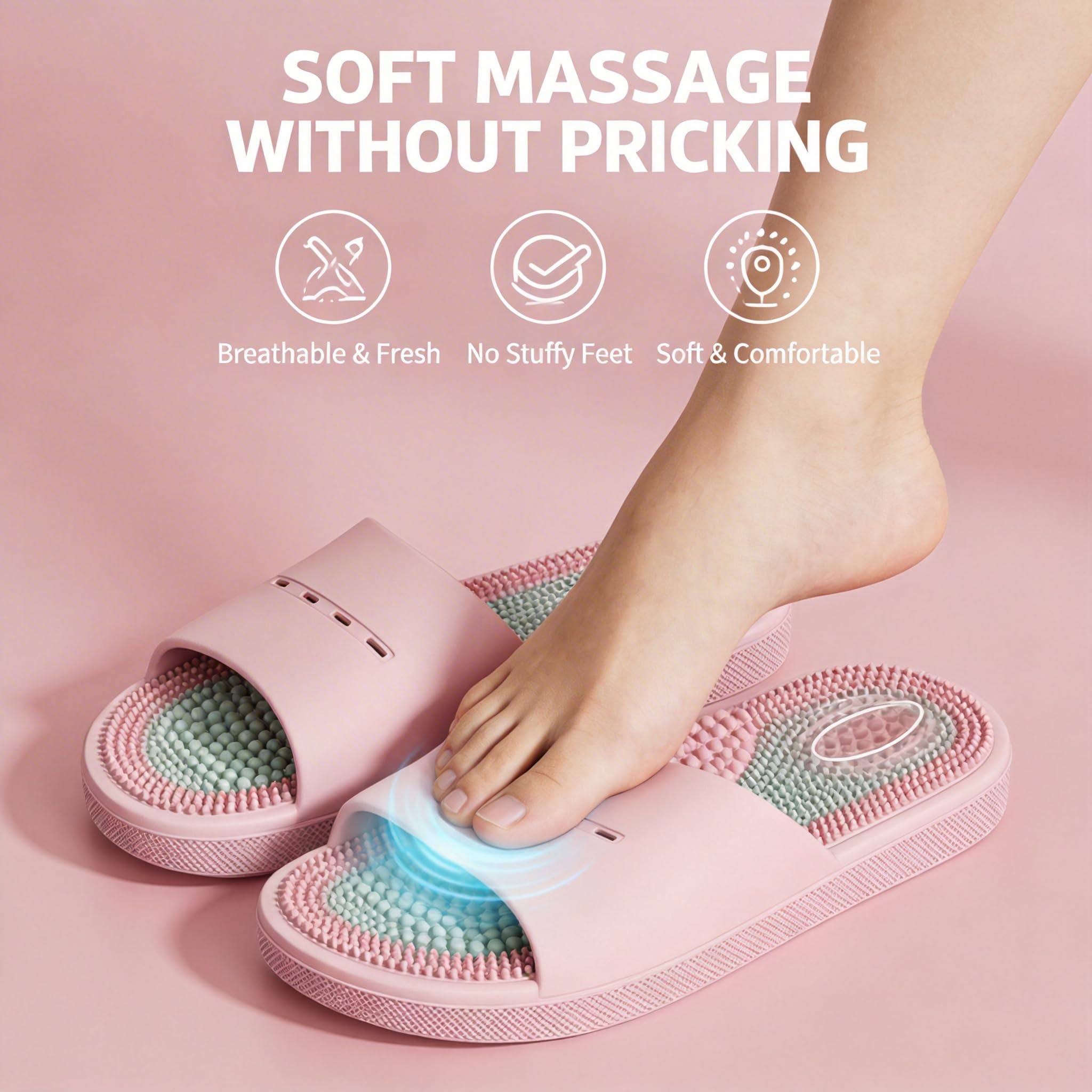 Unisex Fußmassage-Hausschuhe Herren Damen Pantoffeln