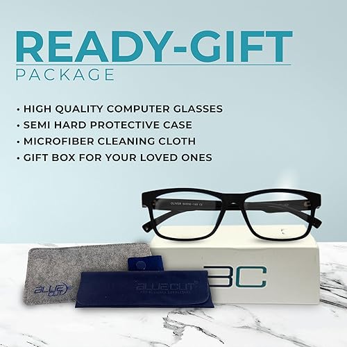 Miniatura 5 de Paquete de 2 lentes de bloqueo de luz azul, antifatiga, luz azul para computadora y fatiga ocular digital, potente bloqueador para prevenir dolores