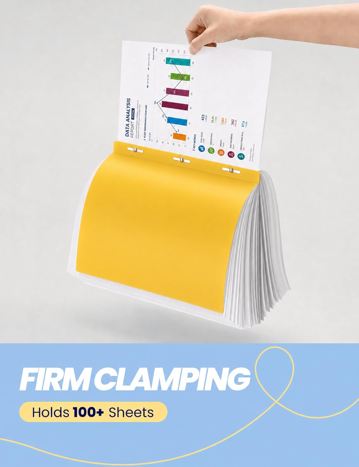 Colorful Report Covers with 3 Prongs Fastener, 6 Colors, Letter Size image 5