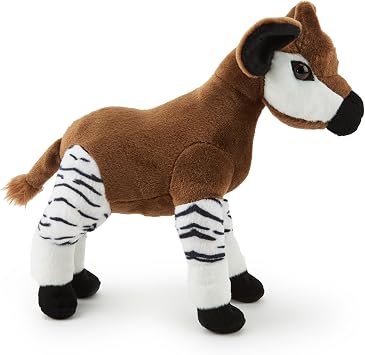 Zappi Co Okapi Plush Toy (35cm) - Unique, Cuddly Safari Toy, Eco-Friendly, Fascinating for Curious Kids, Made from Recycled Material