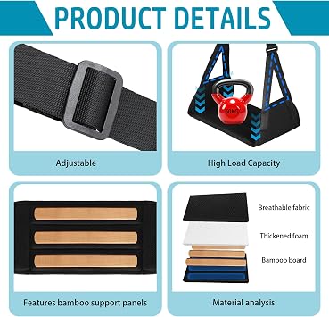 Foot Hammock for Flight, Airplane Foot Rest, Portable Leg Hammock for Flight with Adjustable Straps Support Plate, Compact Folding Travel Accessory for Adults & Kids, Under Desk Car Outdoor Air Travel