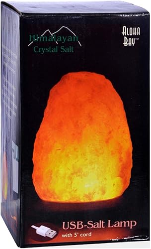 Lámpara de sal del Himalaya con enchufe USB