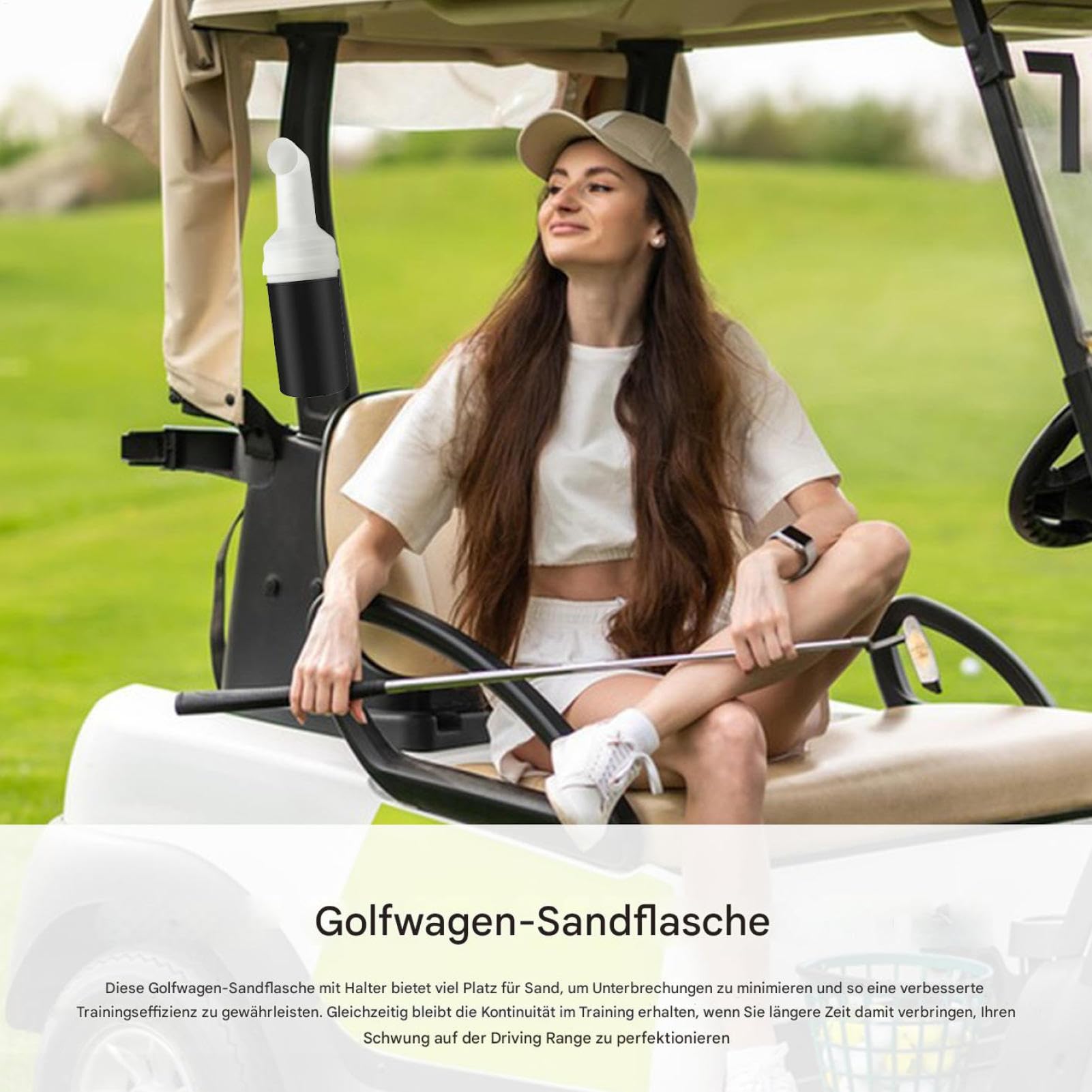 Botella de para carrito de golf, sin taladrar, cubo de gran capacidad, botella de suelo para entrenamiento de césped, accesorios deportivos para juegos de conducción al aire libre
