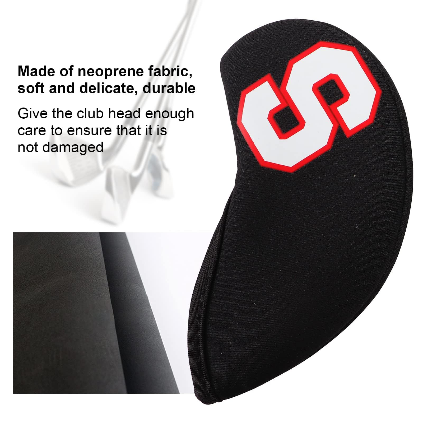 Alomejor 10 Stücke Golf Eisen Headcover Golf Club Head Cover Golf Club Schutzhülle