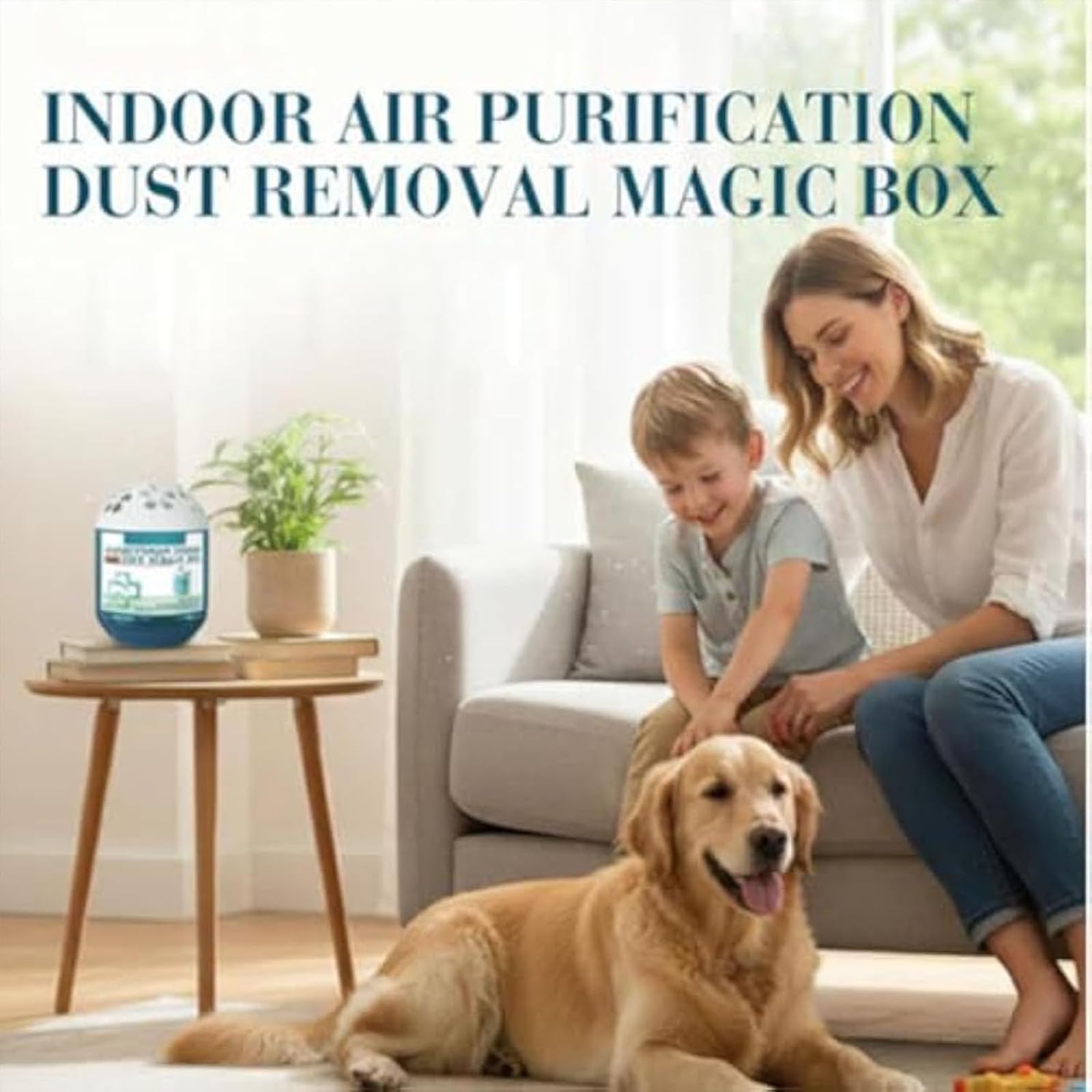 Purificación de aire interior Eliminación de polvo Caja mágica, Limpiador de caja mágica de aire multifuncional, Recolección automática de polvo Purificador de aire Caja mágica (5BOX)
