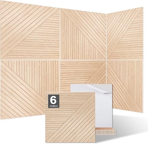 Miniatura 17 de Paquete de 9 paneles acústicos de arte para pared, paneles absorbentes de sonido de 48 x 36 pulgadas, paneles decorativos de amortiguación de