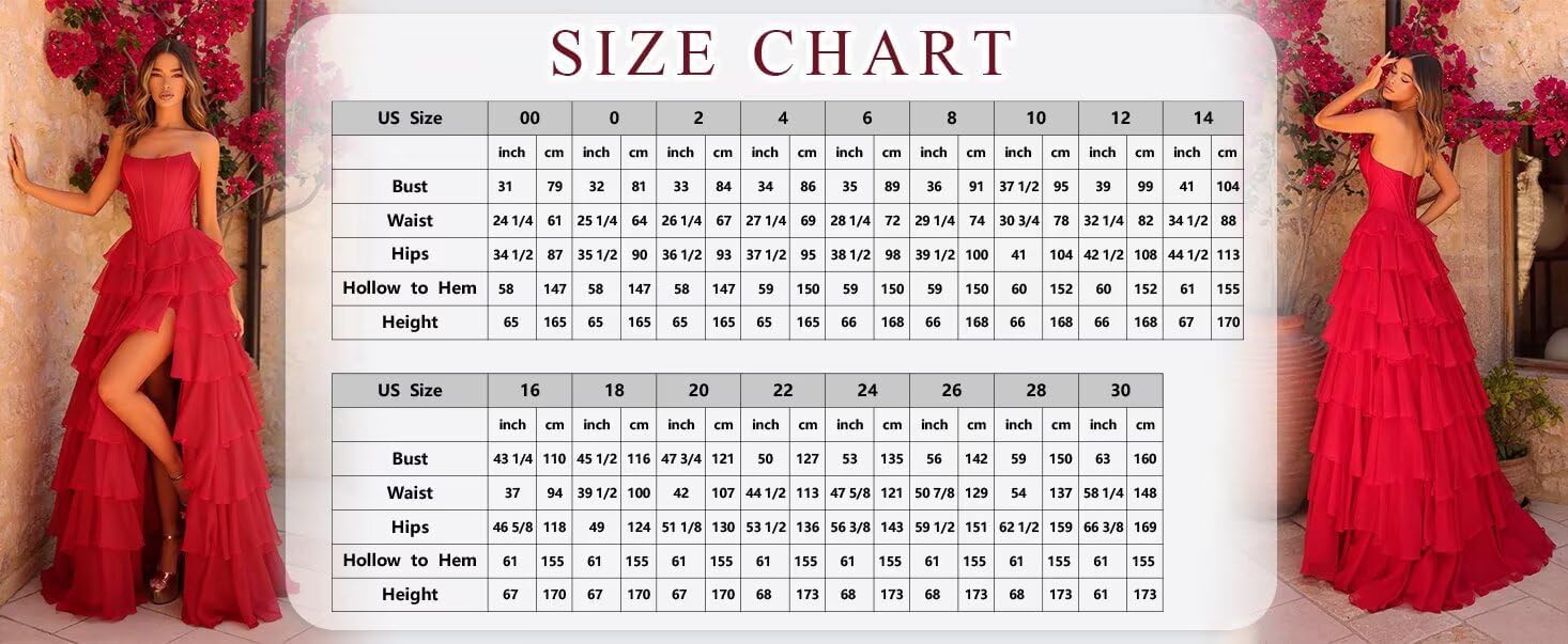 Sevintage Long Strapless Prom Dresses for Women Corset Bodycon Tiered Formal Evening Party Gowns with Slit - Image 4