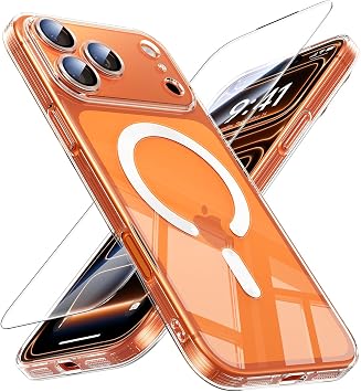 JUESHITUO for iPhone 17 Pro Max Case for Magsafe [Full Lens Protection with Built-in Camera Film] Anti-Yellowing,Military Grade Drop Protection, Thin Slim Cover for iPhone 17 Pro Max CoverClear