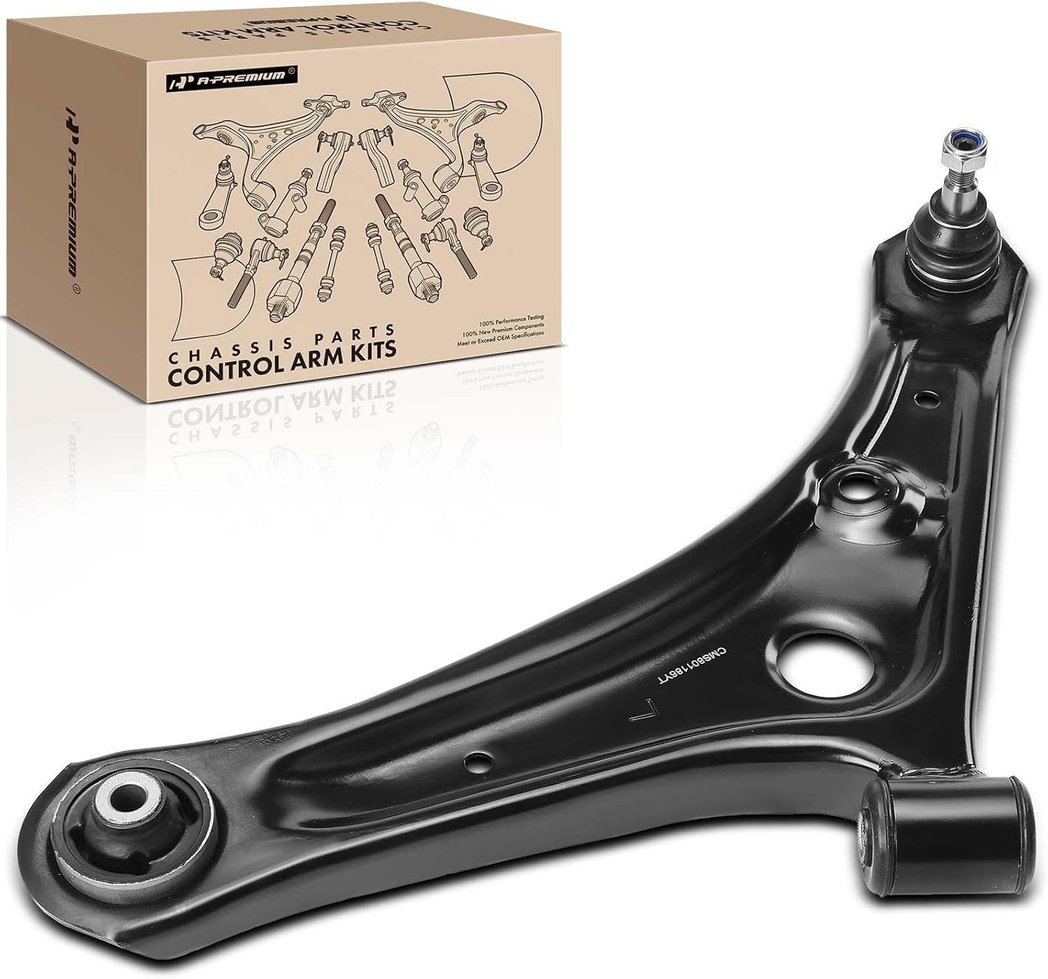 A-Premium Front Left Lower Control Arm with Ball Joint & Bushing, Compatible with Mitsubishi Mirage 2014-2015/2017-2023, Mirage G4 2017-2023