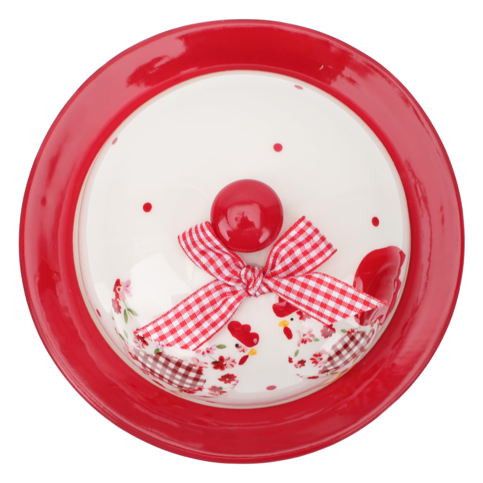 TOYANDONA Beurrier en Céramique Couvercle, Plateau à Pâtisserie et Contenant à Fromage, Design Élégant pour Décoration Maison, Adapté aux Hôtels et Restaurants