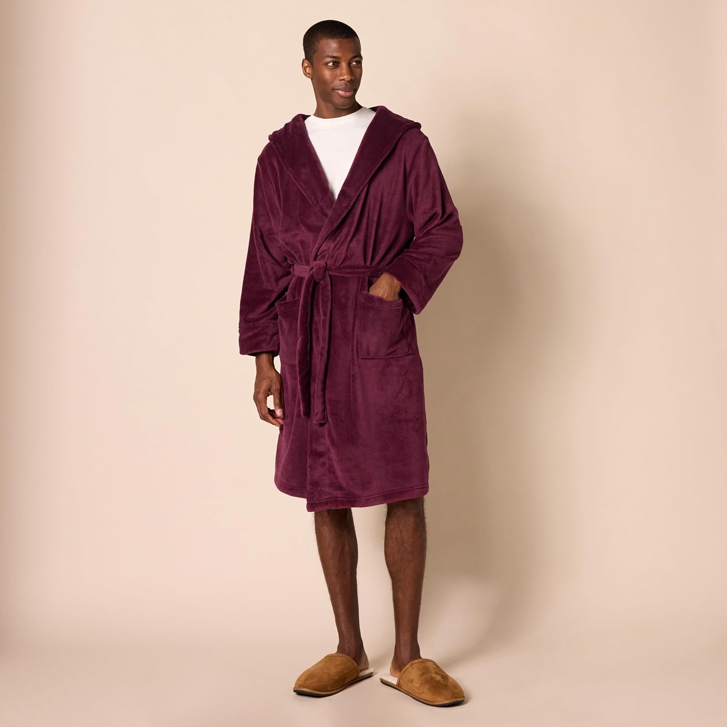 Amazon Essentials Men's Mid-Length Plush Bathrobe - Image 5