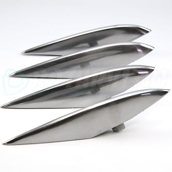 Rotary13B1 Aluminum RX-8 Fender Strakes - Polished Finish