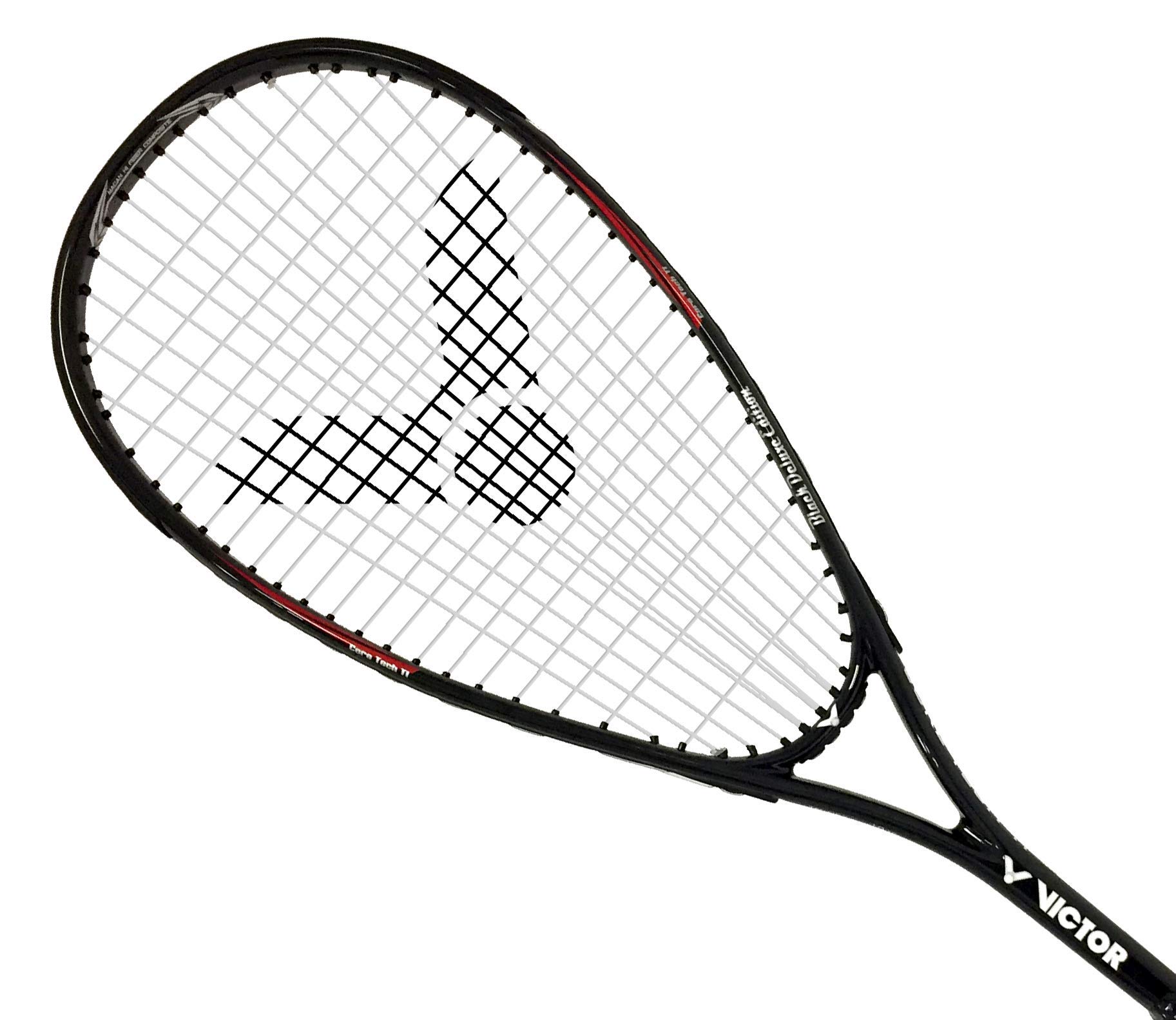 VICTOR Squashset: 2X VICTOR Squashschläger Magan Core Black Deluxe Edition + 2 Squashbälle + 1 Schlägertasche; erhältlich áuch als Einzelschläger