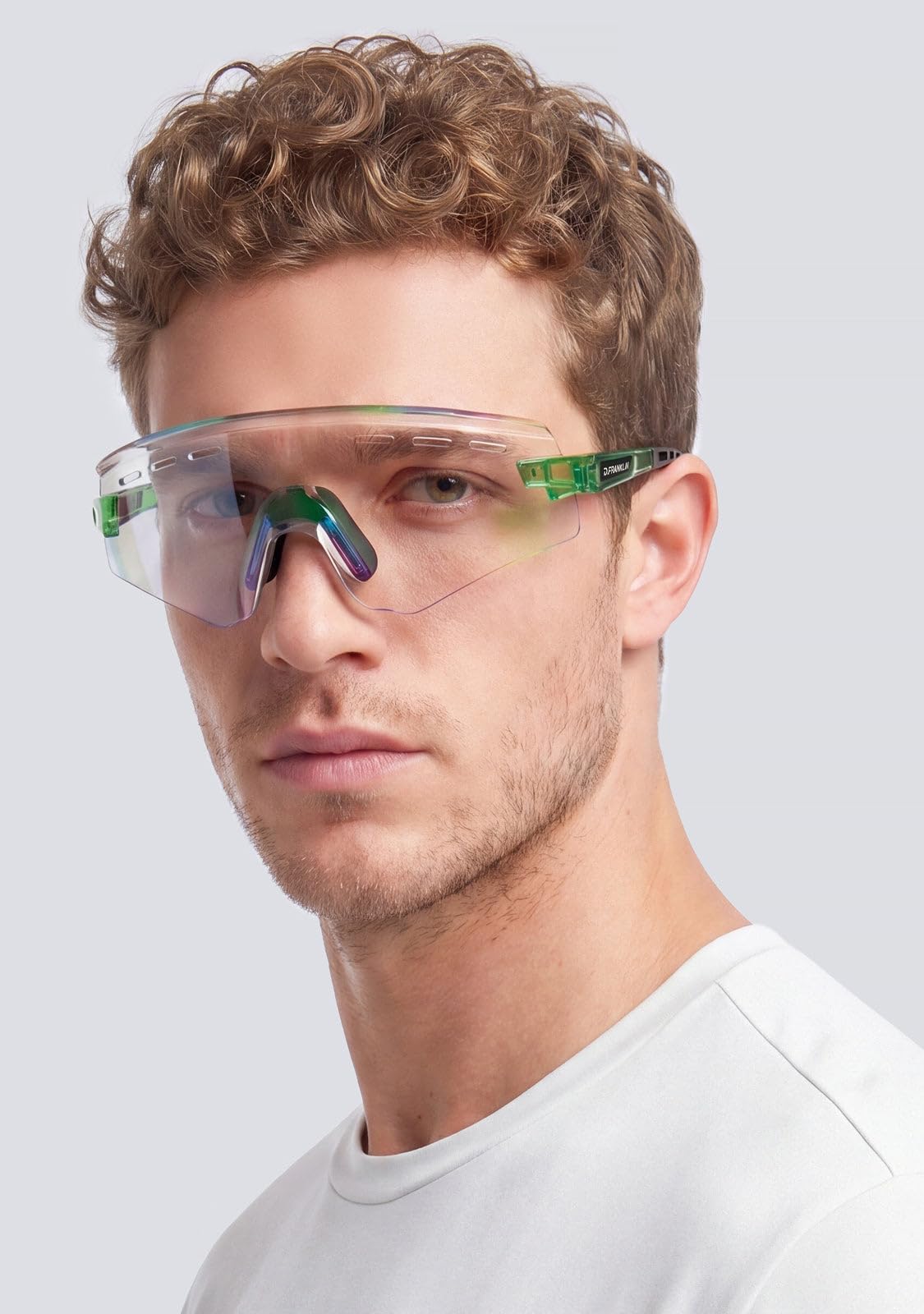 D.Franklin Gafas de sol deportivas - Resistentes y Ligeras - Ideal para actividades al aire libre - Modelo thunder - Rectangular - Para Hombre y Mujer - Sunglasses
