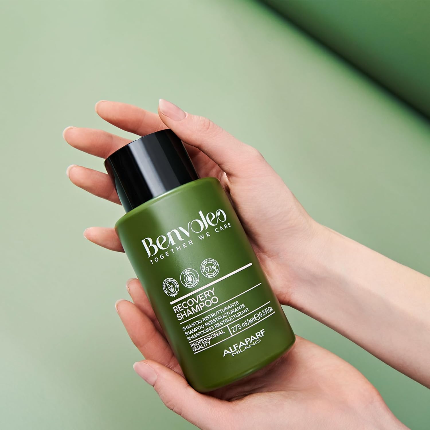 ALFAPARF MILANO Benvoleo Recovery Shampoo for Damaged Hair - Clean, Vegan, Sustainable Hair Care - Sulfate Free Shampoo - Repairs, Reconstructs, Protects - Natural Ingredients - 9.3 FL. Oz. - Image 4