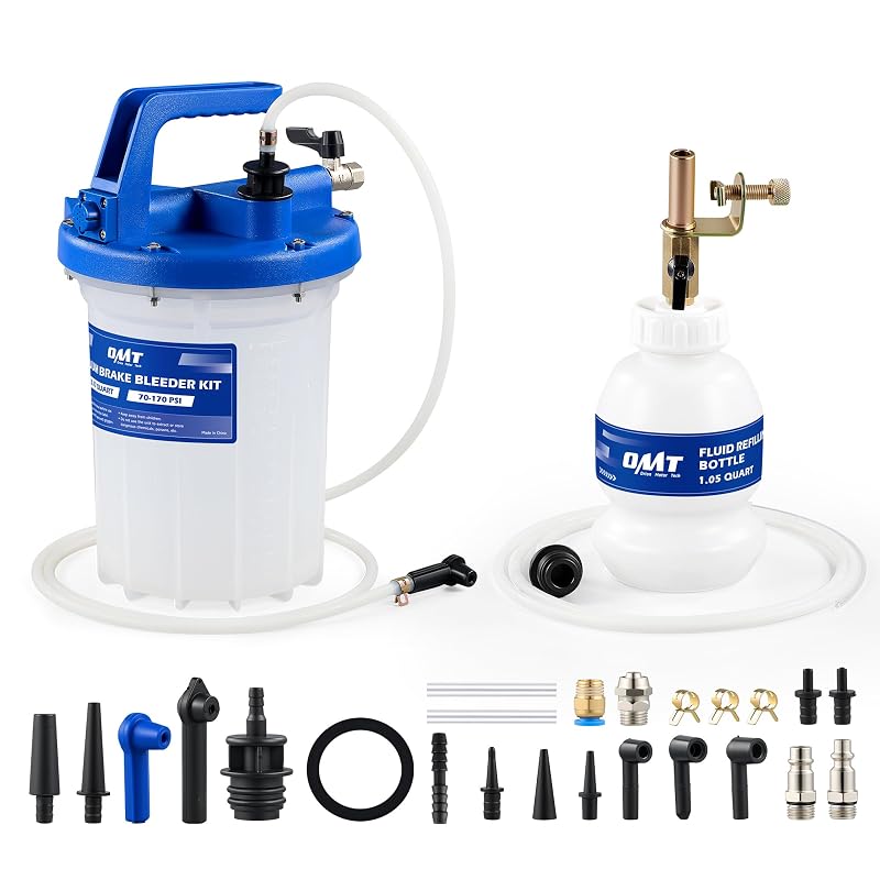 Kit de Sangria de Freios a Vácuo Pneumático Orion Motor Tech 3 L com 18 Adaptadores BBT-D301-01