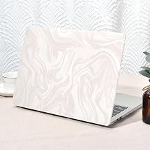 Seorsok Compatible with MacBook Pro 13 inch Case M2 2023,2022,2021-2016 A2338 M1 A2251 A2289 A2159 A1989 A1708 A1706,Luxurious and Skin-Friendly Leather Plastic Hard Shell&Keyboard Cover,Beige Wave