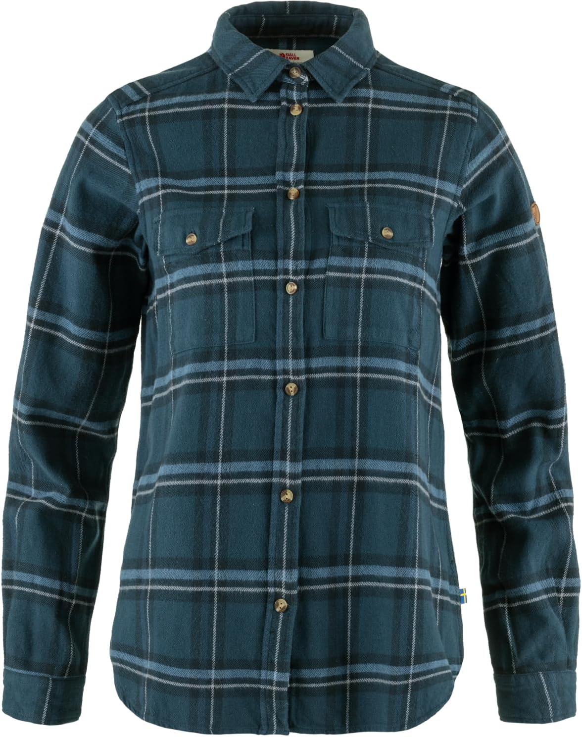 Fjällräven Ovik Heavy Flannel Shirt Women's Shirt - Warm Soft Durable Button Up for Outdoor Everyday Wear