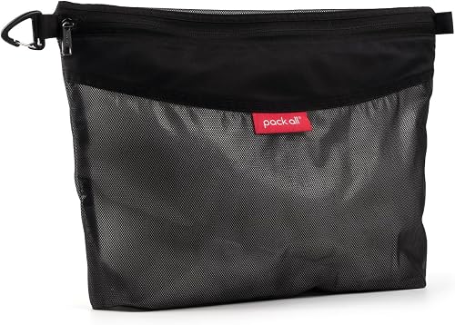 pack all Reißverschlusstasche aus Mesh, Wasserabweisend, 26 × 36cm, Größe L