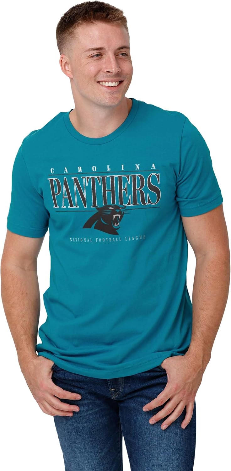 FOCO NFL Mens NFL Team Logo Signature Bar Short Sleeve T-Shirt