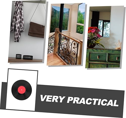 Miniatura 9 de OUNONA Disco de vinilo para decoración de pared, diseño retro para el hogar, cafetería, bar, decoración de fiesta de música, diseño elegante y