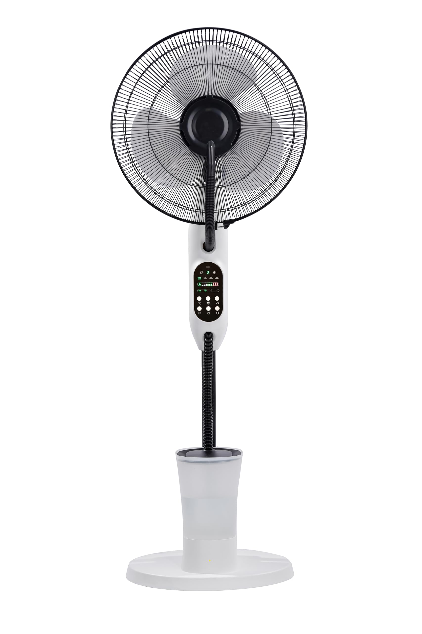 O'FRESH Ventilateur brumisateur sur Pied 125 cm – Puissant & Silencieux – Oscillation Automatique – 3 Vitesses – Intérieur – Idéal Maison, Bureau, Chambre - Rafraichit instantanémant