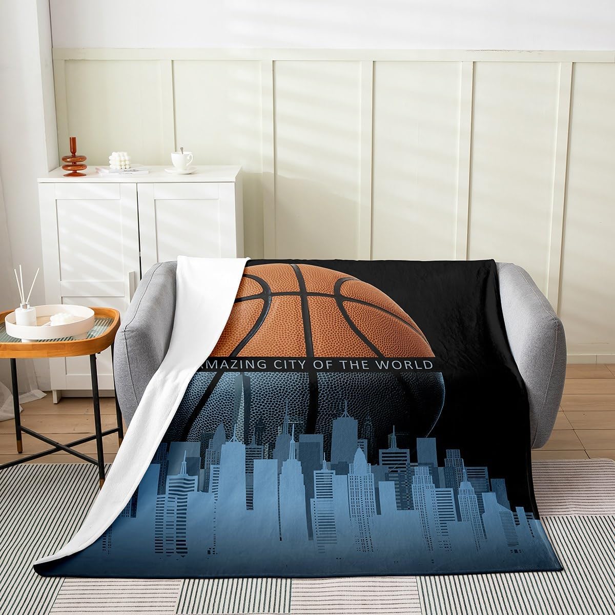 Gradient Mermaid Fleece Throw Blanket Super Soft Cozy Sea Moonlight Flannel Blanket for Kids Women Adults Seahorse Coral Plush Blanket Fairy Tale Fuzzy Blanket for Sofa Bed Couch(60x80 Inches)
