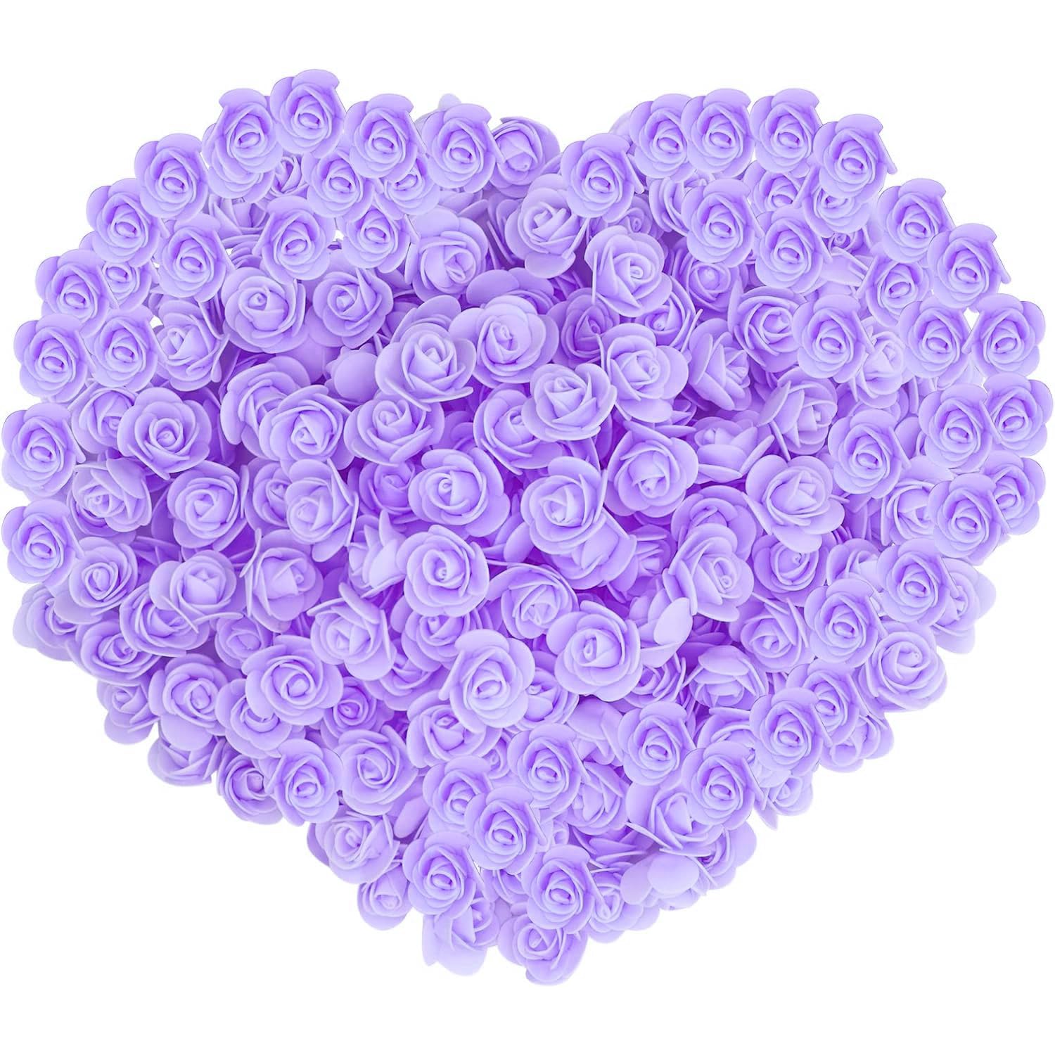 Gearific 200Pcs Mini Artificial Flower Rose Heads
