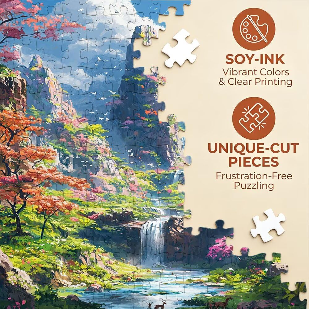 Puzzle 2000 elementów, Dream Forest Puzzle dla dorosłych, klasyczne puzzle, niemożliwe wyzwanie, gra zręcznościowa dla całej rodziny, gra edukacyjna puzzle, dekoracja domu DX0YL4-701