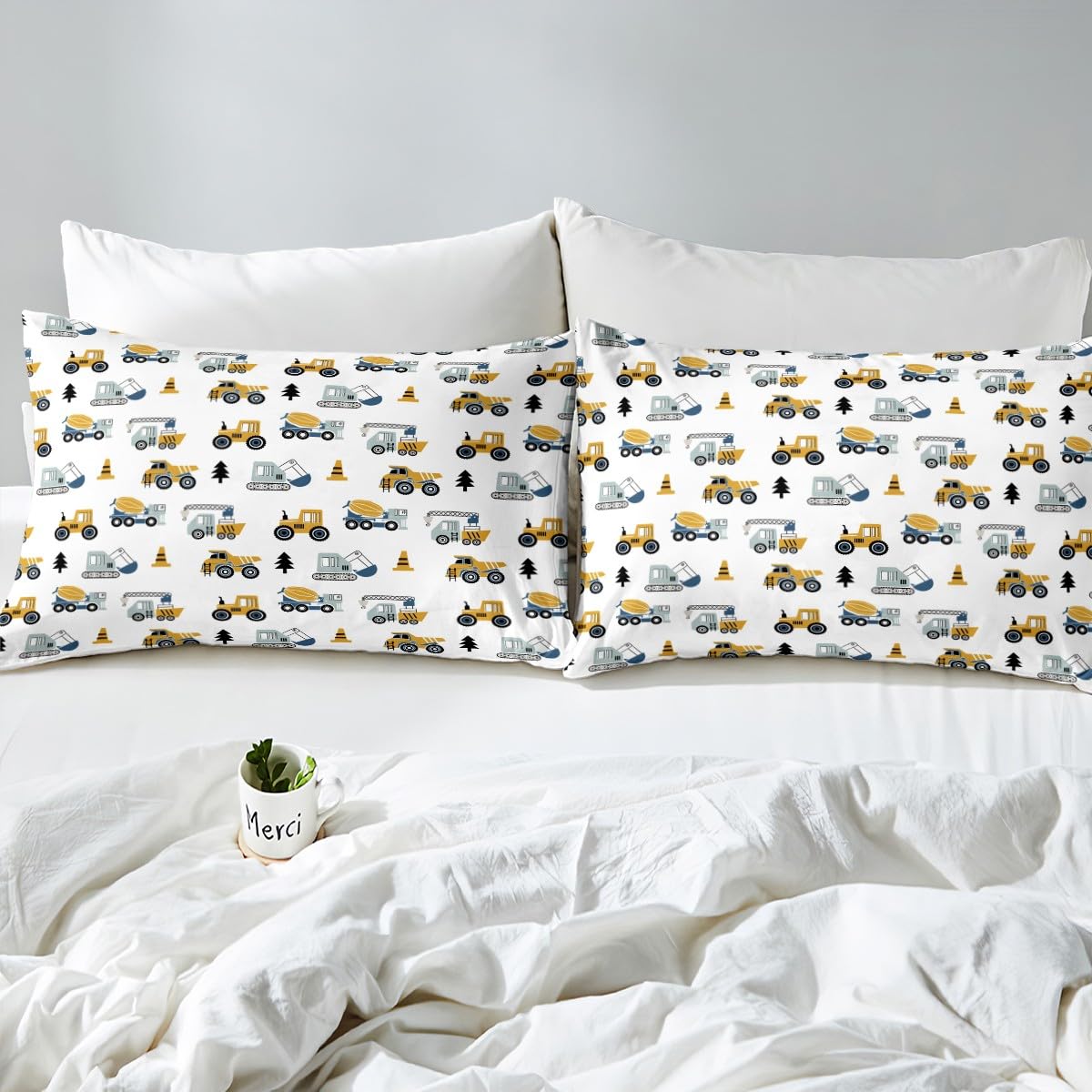 Ensemble De 3 Pièces (1 Housse De Couette + 2 Taies D'oreiller, Sans