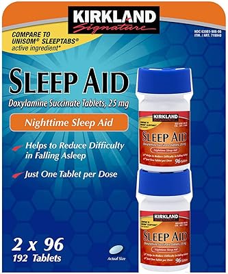 Sleep Aid Succinate 25 Mg 4 Bottles X 96 Tabs