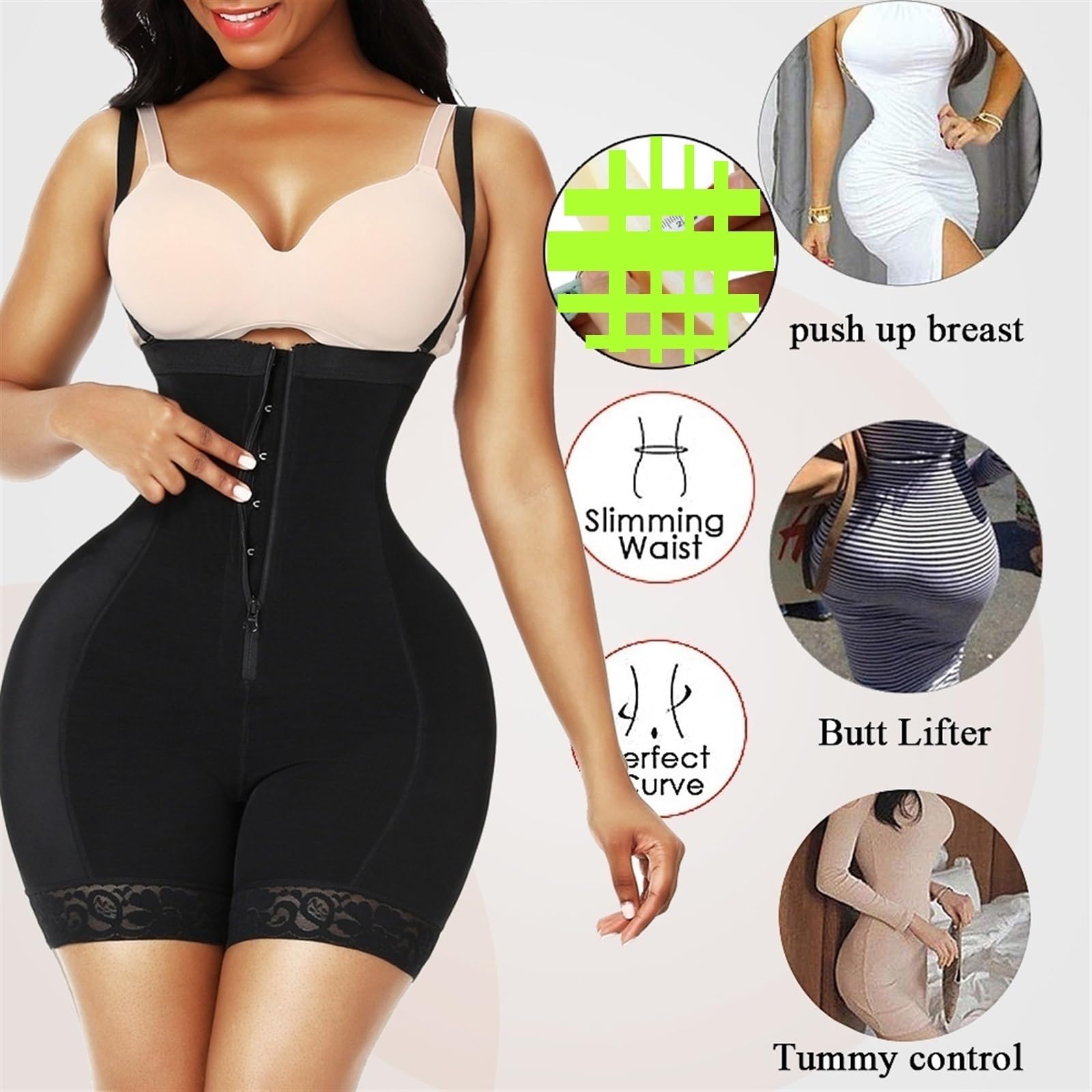 Sexy outfit MMRTDJDR Poziom 2 Fajas Colombianas Bielizna modelująca dla kobiet Body wyszczuplające brzuch Po operacji Body Talia Trainer
