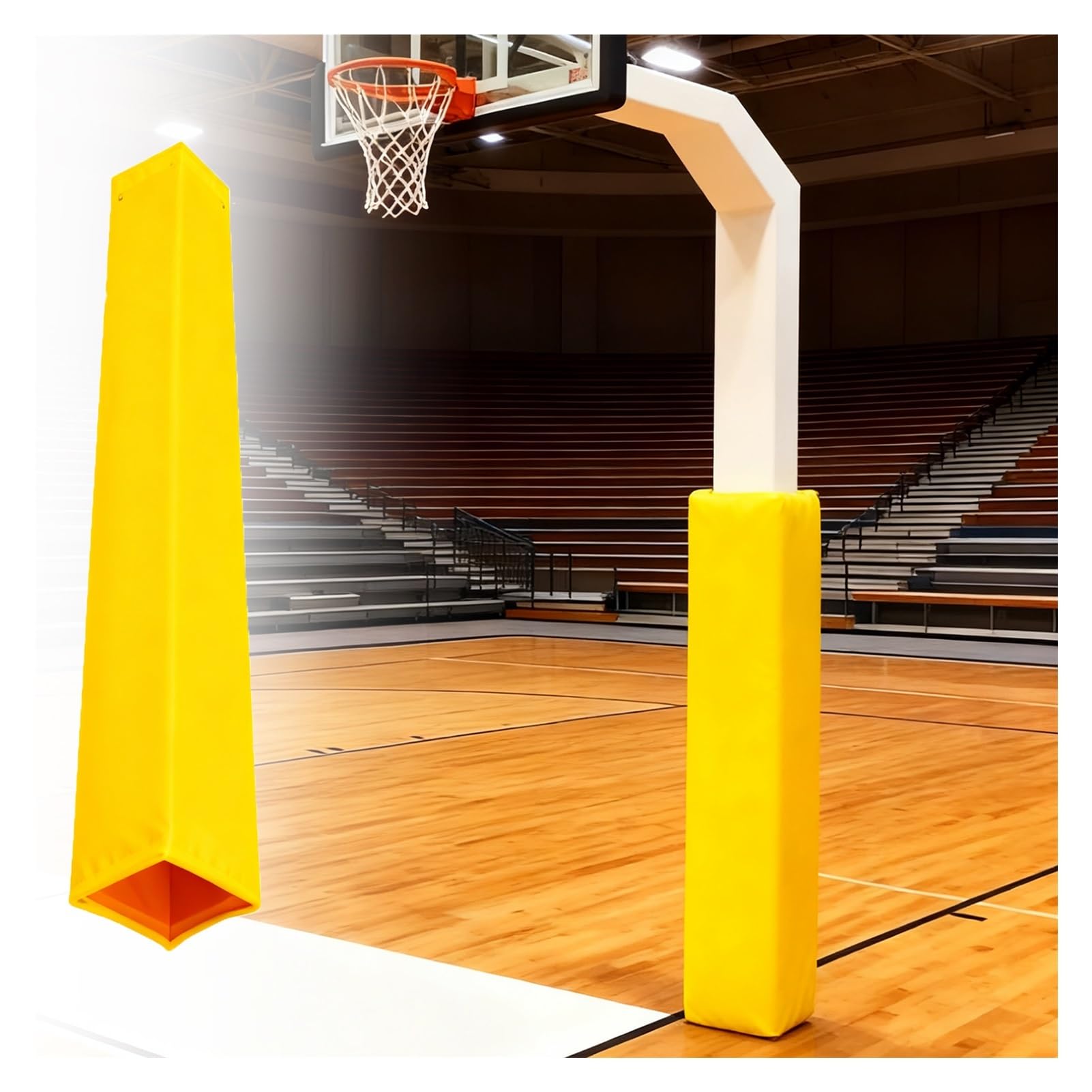 Rembourrage de poteau de basket en mousse | Protection colonne carrée 1,83m