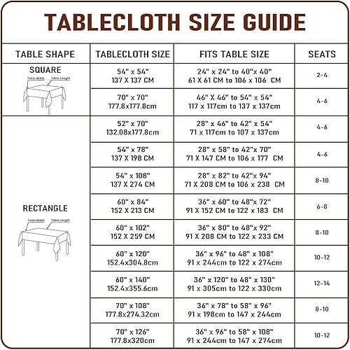 Miniatura 8 de Protector rectangular de plástico transparente de 60 x 102 pulgadas, impermeable, resistente al aceite, resistente a las manchas, lavable, para