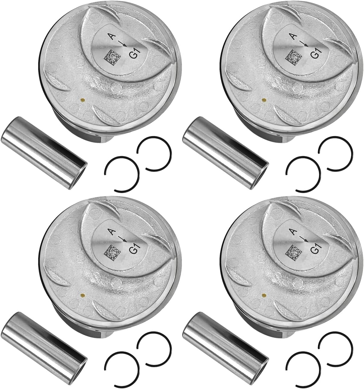 Standard Engine Piston & Pin & Snap Ring Fit for Kia Optima Sportage for Hyundai Santa Fe Sonata 2.0L 2011-2015 23410-2G400, 23040-2G400, 23413-2C400, 23413-3F300