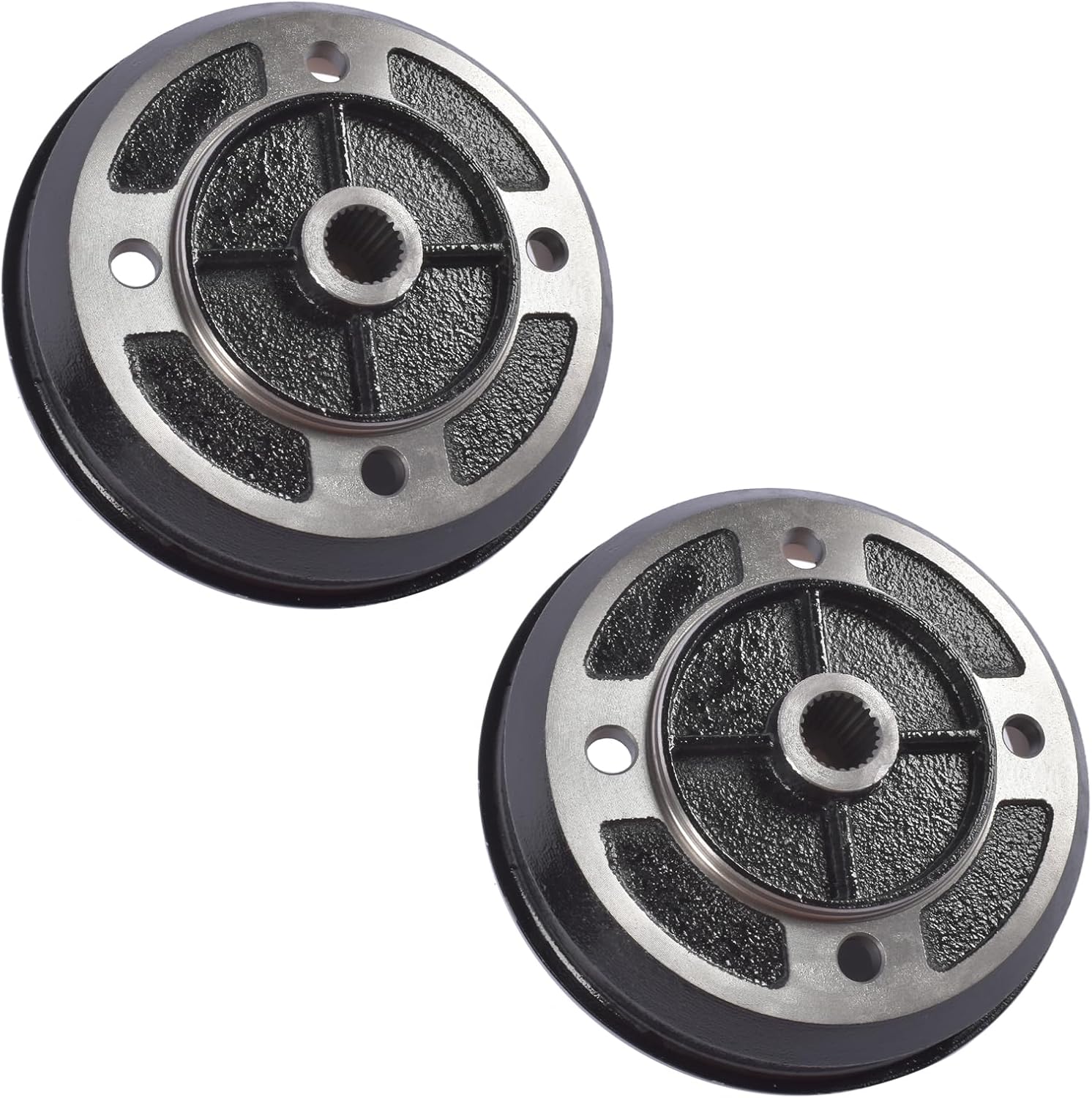 Pair Rear Brake Drum 41038-1226 Replacement for 1990-2001 Kawasaki Mule 2010 2020 2030 KAF540 Mule 2500 2510 2520 KAF620 Mule 2510 KAF950