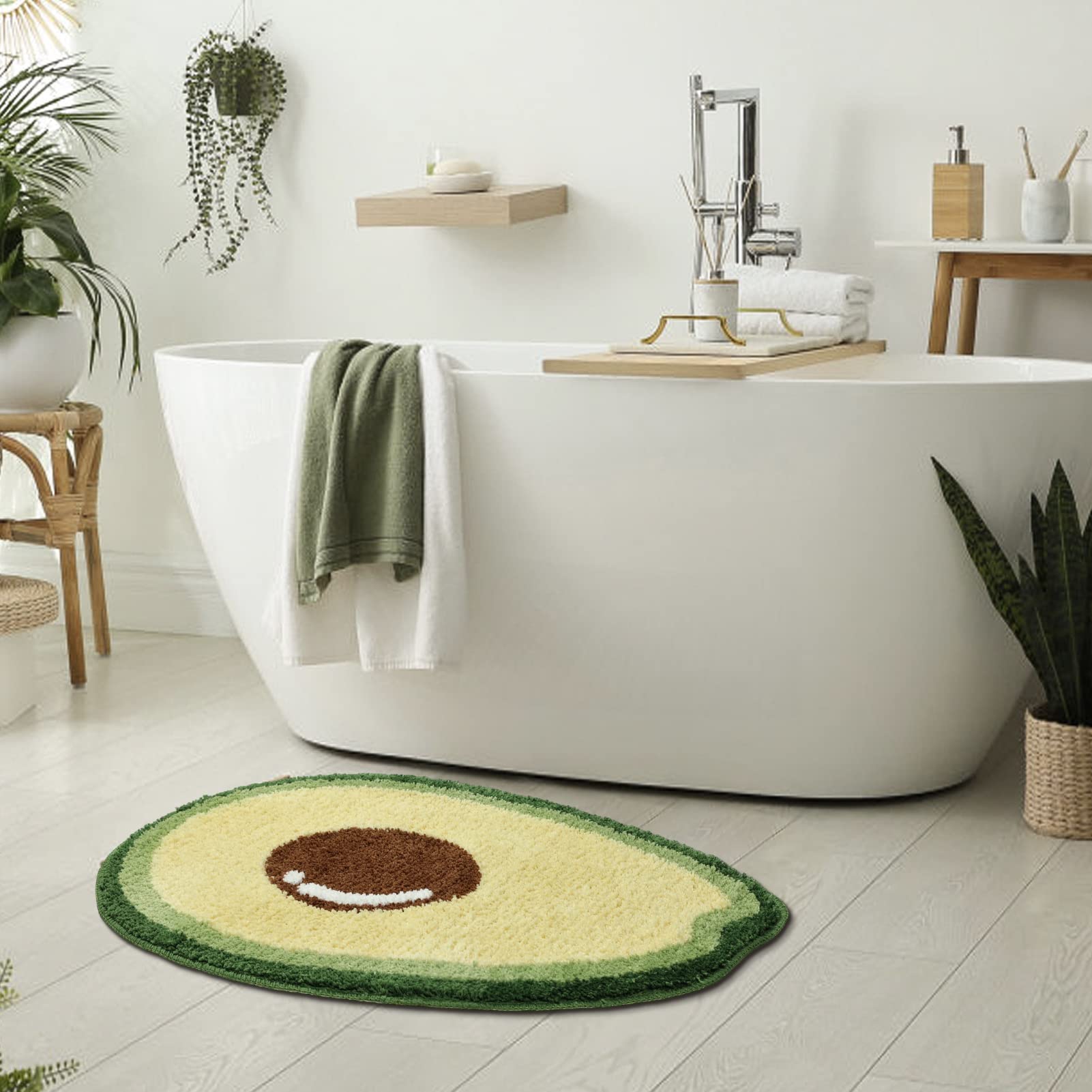 Avocado Badematte – Rutschfeste, Weiche Duschteppich Für Badewanne & Dusche