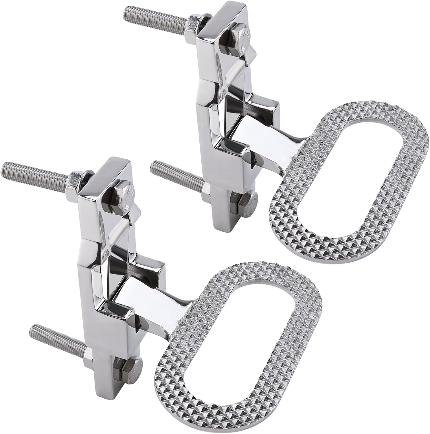 NovelBee 4pcs Trailer Folding Step,Heavy Duty Flip up Step,316 Stainless Steel Folding Mast Step for Truck,Trailers,Boat,Yacht,Car