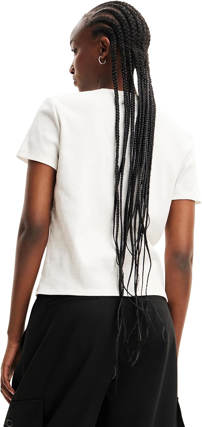 Desigual Womens Woman Knit T-Shirt Short Sleeve - Image 2