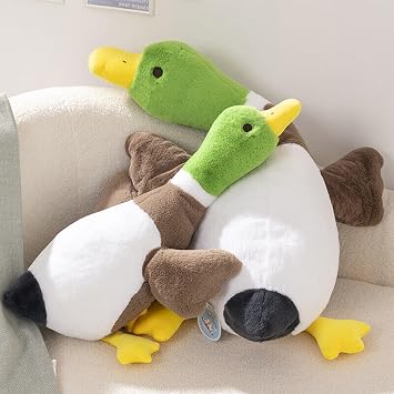 Mallard Duck Stuffed Animal, Duck Plush Pillow, Green Duck Stuffed Plush Toy, Gift for Kids Adults (29 inch)