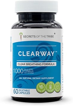Secrets of the Tribe - Clearway, Clear Breathing Formula, Herbal Supplement Blend 60 Capsules
